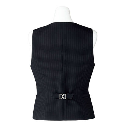 ベスト［Herringbone PinStripe］ | 事務服 | 1枚 | AV1250 | ネイビー×グレイ