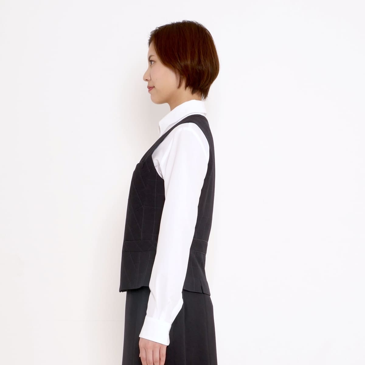 ベスト［Trad Pattern］ | 事務服 | 1枚 | AV1265 | グレイ