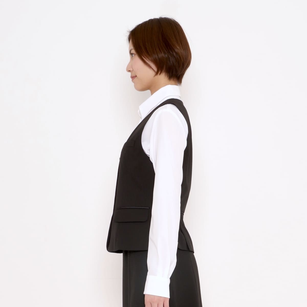 ベスト［LUSTER CHECK］ | 事務服 | 1枚 | AV1280 | ネイビー