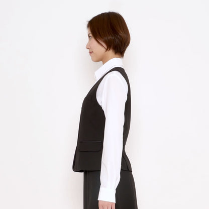 ベスト［LUSTER CHECK］ | 事務服 | 1枚 | AV1280 | ネイビー