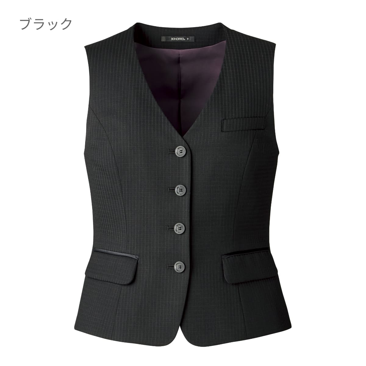 ベスト［LUSTER CHECK］ | 事務服 | 1枚 | AV1280 | ネイビー