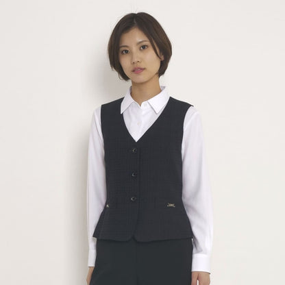 ベスト［Nuance Dobby］ | 事務服 | 1枚 | BCV1105 | ネイビー