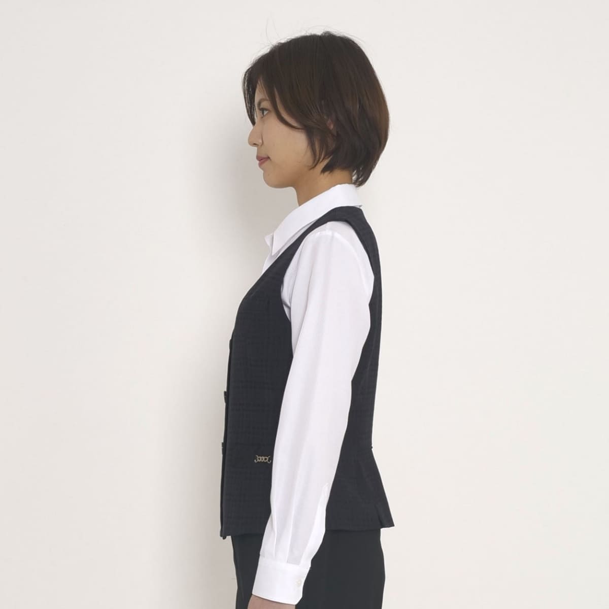 ベスト［Nuance Dobby］ | 事務服 | 1枚 | BCV1105 | ネイビー