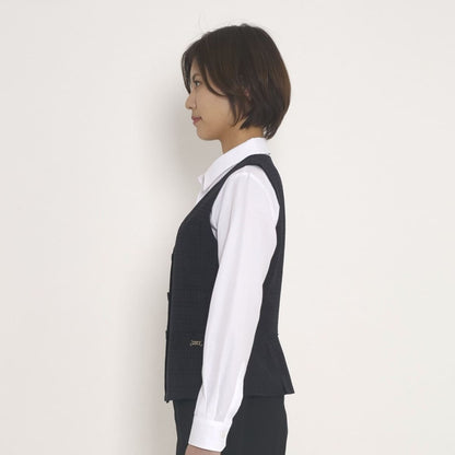 ベスト［Nuance Dobby］ | 事務服 | 1枚 | BCV1105 | ネイビー