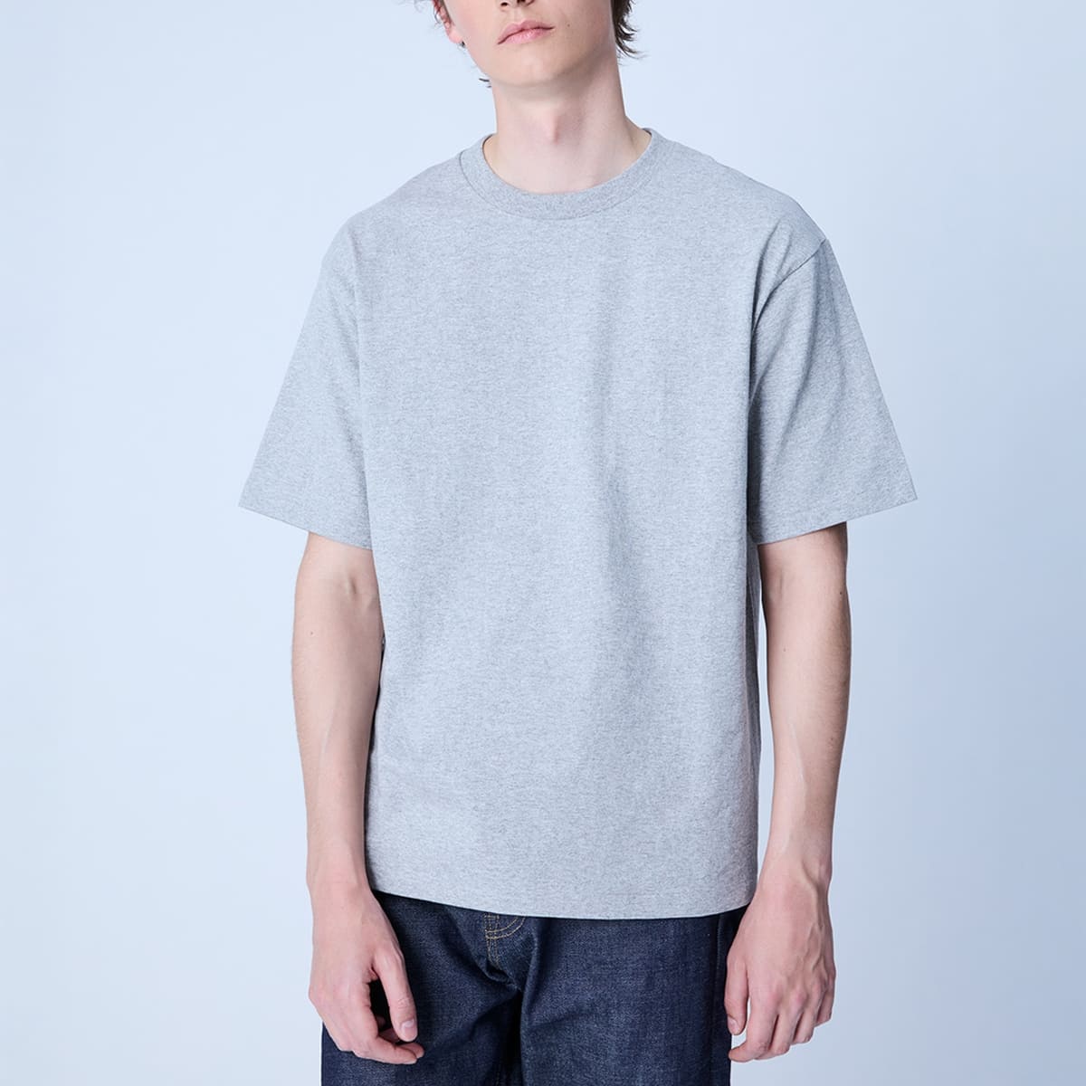 チューブラーTシャツ（日本製） | メンズ | 1枚 | JPC-001 | ヘザーグレー