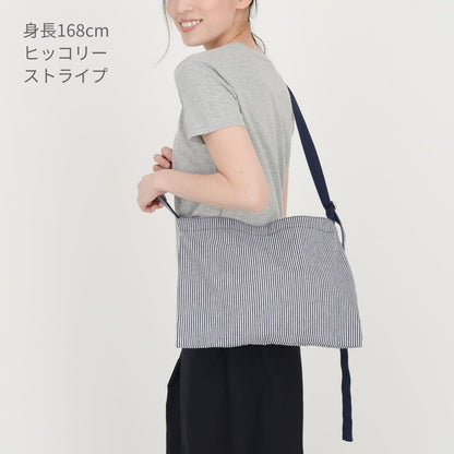 キャンバス ミュゼットバッグ | ノベルティ(小物) | 1枚 | CMB-034 | ヒッコリーストライプ