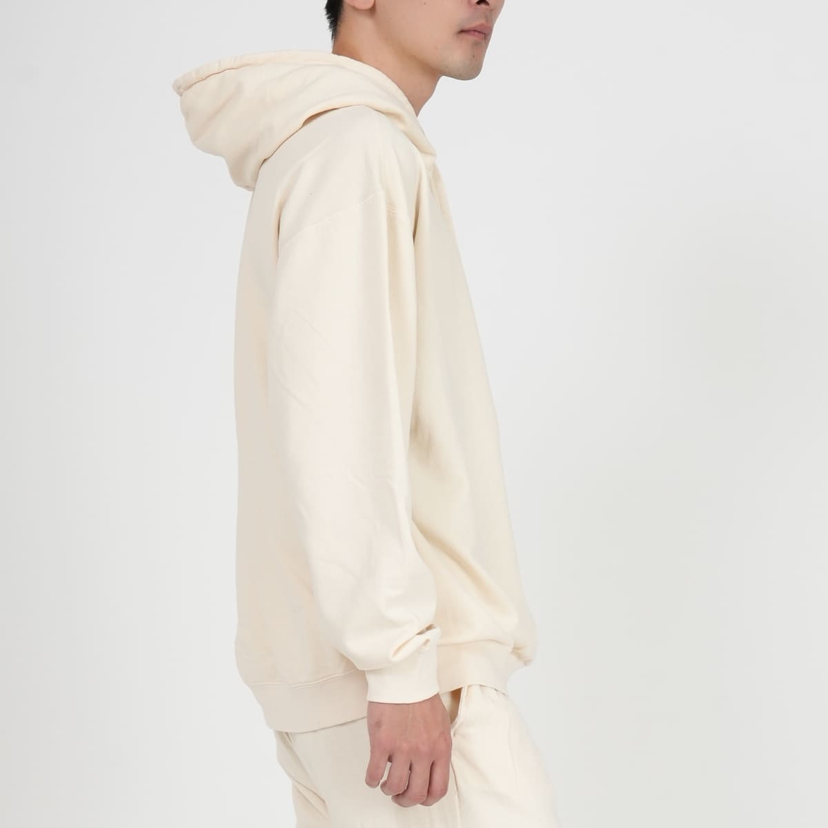 6.4oz ガーメントダイ ライトウェイト フーデッド スウェットシャツ | ビッグサイズ | 1枚 | 1467 | アイボリー