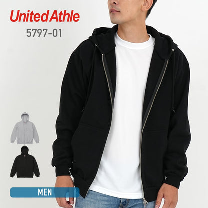 15.0オンス オープンエンド マグナムウェイト スウェット フルジップ パーカ（裏起毛） | メンズ | 1枚 | 5797-01 | ブラック