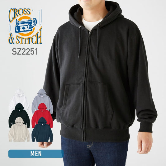 レギュラーウェイトスウェット ジップパーカ | メンズ | 1枚 | SZ2251 | ブラック(SBK)