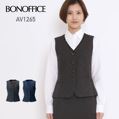 ベスト［Trad Pattern］ | 事務服 | 1枚 | AV1265 | グレイ