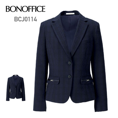 ジャケット［Nuance Dobby］ | 事務服 | 1枚 | BCJ0114 | ネイビー