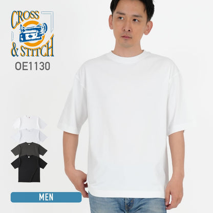 マックスウェイト オーバーサイズTシャツ（5分袖） | メンズ | 1枚 | OE1130 | ホワイト