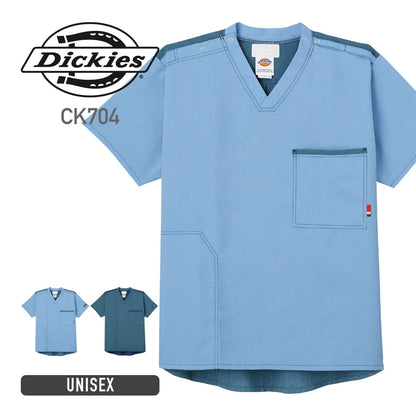 スクラブ（Dickies） | メディカルウェア | 1枚 | CK704 | ライトデニム×ミドルインディゴ