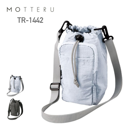 MOTTERU クーラーボトルホルダーサコッシュ | ノベルティ(小物) | 1枚 | TR-1442 | ライトブルー