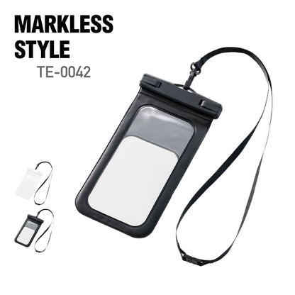 モバイルウォータープルーフポーチ 6.7インチ ver.2 | ノベルティ(小物) | 1枚 | TE-0042 | ブラック