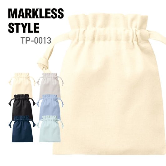 厚手コットンフリル巾着（S） | ノベルティ(小物) | 1枚 | TP-0013 | ナチュラル