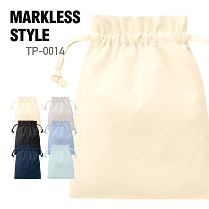 厚手コットンフリル巾着（M） | ノベルティ(小物) | 1枚 | TP-0014 | ナチュラル