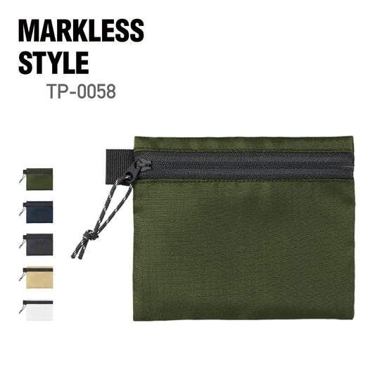 リップストップフラットポーチ（SS） | ノベルティ(小物) | 1枚 | TP-0058 | カーキ
