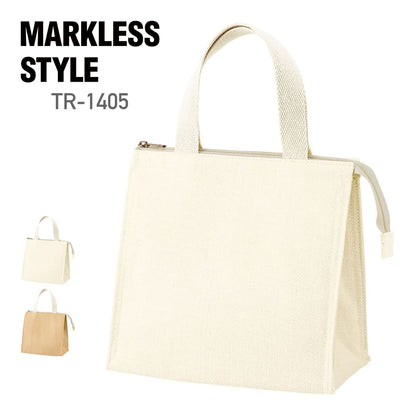 ジュートスクエア保冷トート（S） | ノベルティ(小物) | 1枚 | TR-1405 | ナチュラルホワイト