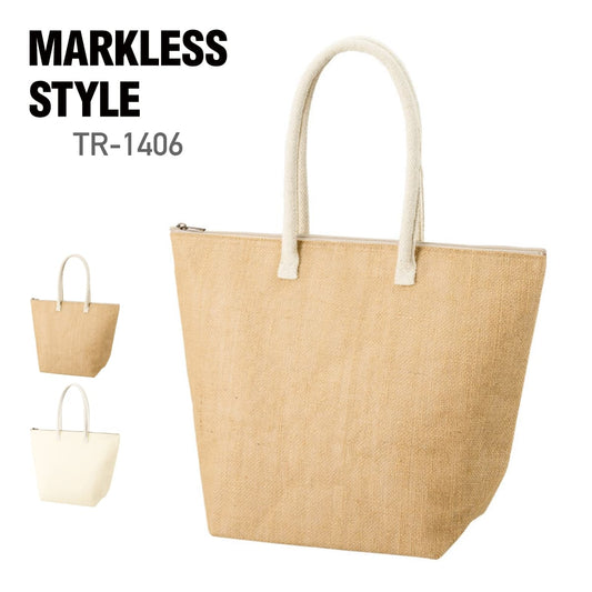 ジュート保冷トート（M） | ノベルティ(小物) | 1枚 | TR-1406 | ナチュラルベージュ