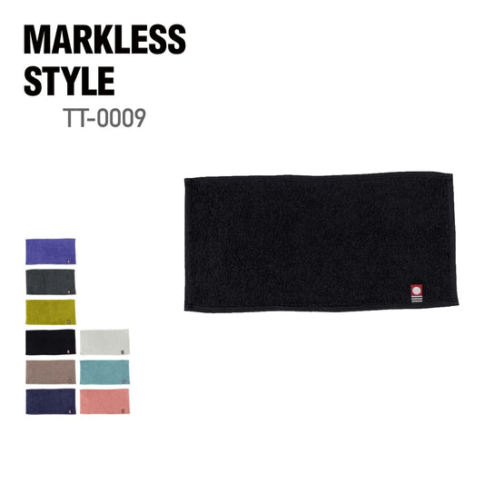 今治ピュアカラーハーフタオルハンカチ | ノベルティ(小物) | 1枚 | TT-0009 | ブラック