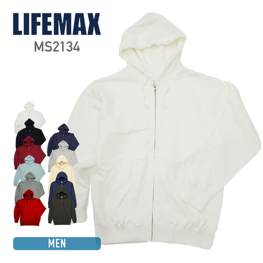 10.0オンス フードジップパーカ（裏パイル） | メンズ | 1枚 | MS2134 | ホワイト