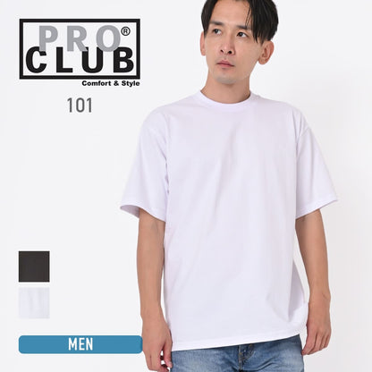 pro club 101 Adult Short Sleeve Tee Crew Neck(Heavyweight) | メンズ | 1枚 | 101 | WHITE
