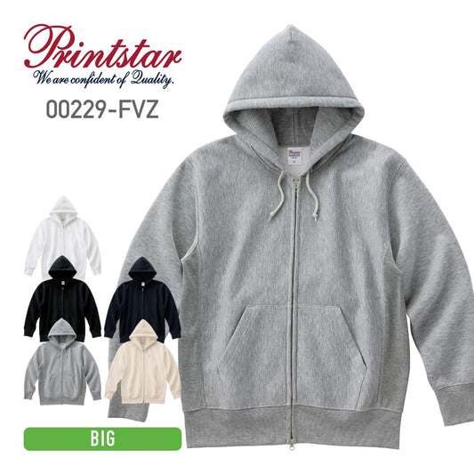 12.0オンス 裏起毛ヘビージップパーカー | ビッグサイズ | 1枚 | 00229-FVZ | 杢グレー