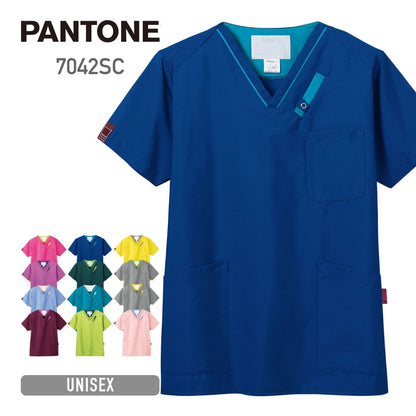 スクラブ（PANTONE） | メディカルウェア | 1枚 | 7042SC | ネイビー×ターコイズ