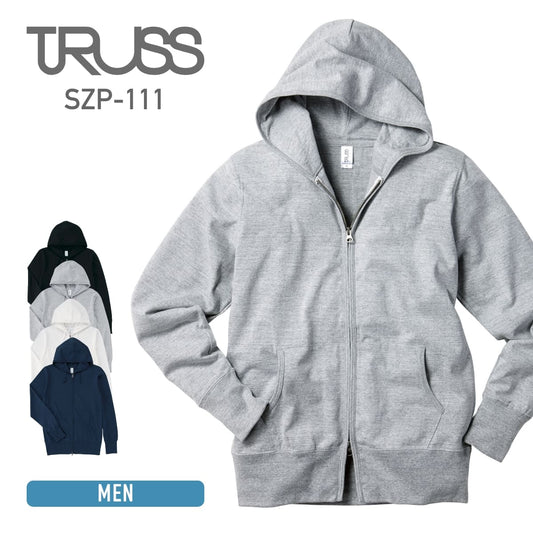 ジャージージップ パーカ | メンズ | 1枚 | SZP-111 | ヘザーグレー