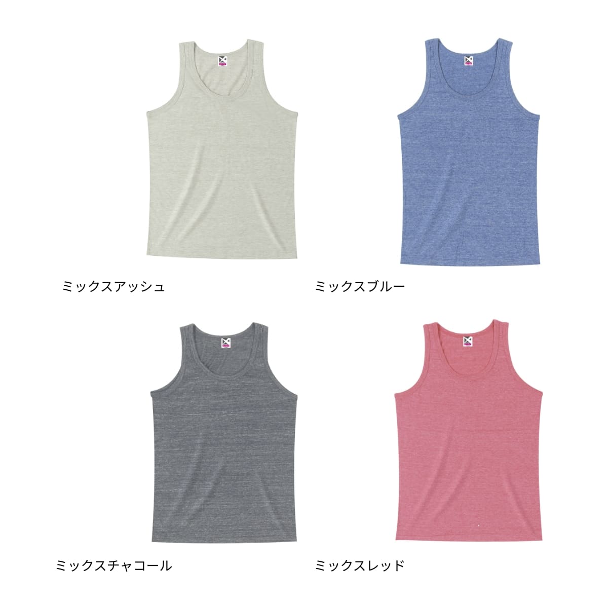 トライブレンドタンクトップ | メンズ | 1枚 | CR1104 | ミックスレッド
