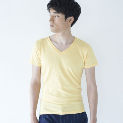 トライブレンドVネックTシャツ | メンズ | 1枚 | CR1106 | ミックスチャコール