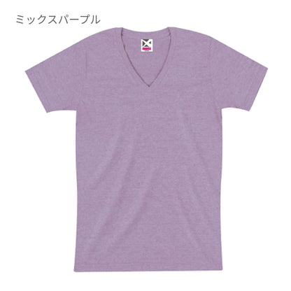 トライブレンドVネックTシャツ | メンズ | 1枚 | CR1106 | ミックスターコイズ