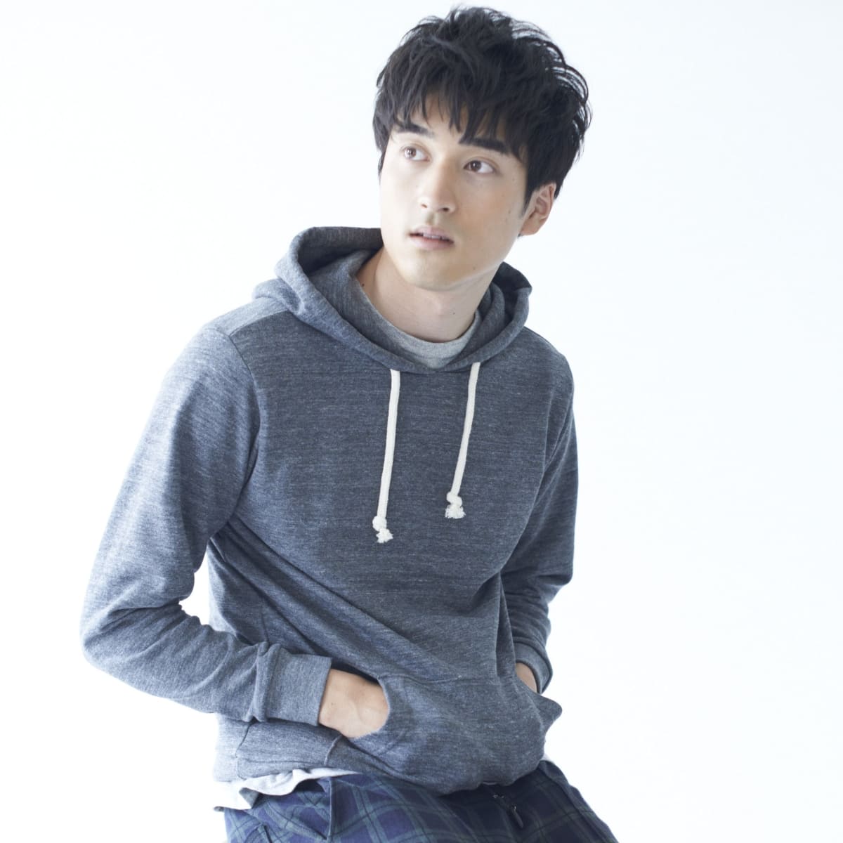 トライブレンド PO パーカー | メンズ | 1枚 | CR1108 | ミックスチャコール