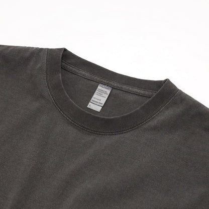 6.6オンス ロングスリーブガーメントダイTシャツ（1.6インチリブ） | ビッグサイズ | 1枚 | DF1201D | ヴィンテージネイビー