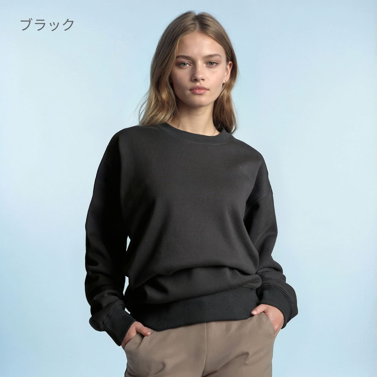 8.8オンス ハイパークルーネックスウェット | ビッグサイズ | 1枚 | DF1409 | ブラック