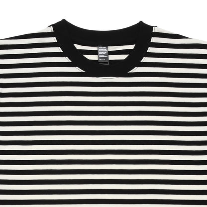 5.3オンス プレミアムコンフォートボーダーTシャツ | メンズ | 1枚 | DF1112 | ホワイト×ブラック(細ピッチ)