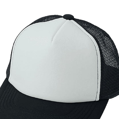 フラットバイザー メッシュキャップ | ノベルティ(小物) | 1枚 | DF2201 | ホワイト×ブラック