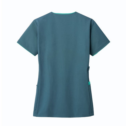 レディスジップスクラブ | 医療介護ユニフォーム | 1枚 | 7023SCP | アイスブルー