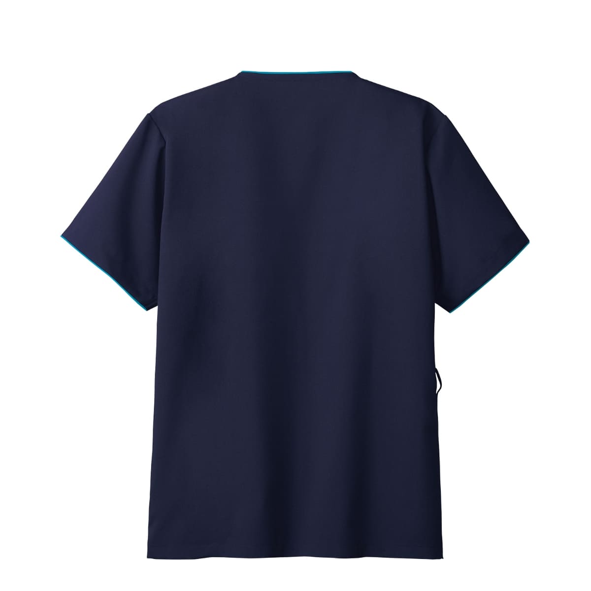 メンズジップスクラブ | 医療介護ユニフォーム | 1枚 | 7028SC | ダークネイビー×ターコイズ