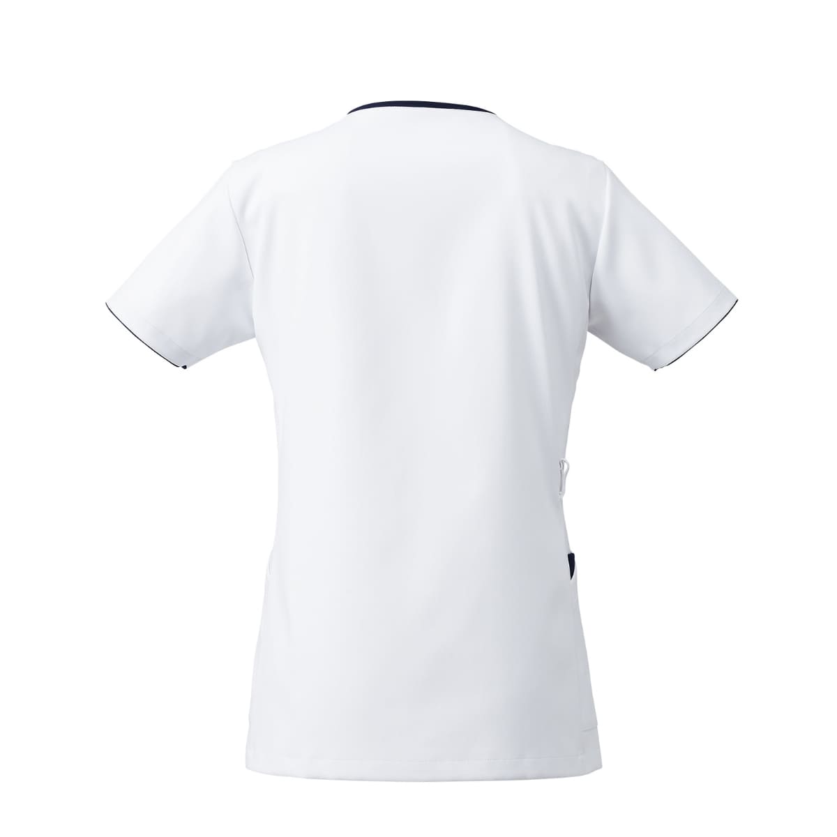 レディスジップスクラブ | 医療介護ユニフォーム | 1枚 | 7052SC | ホワイト×ダークネイビー