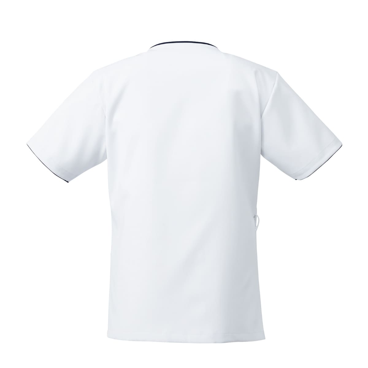 メンズジップスクラブ | 医療介護ユニフォーム | 1枚 | 7053SC | ホワイト×ダークネイビー