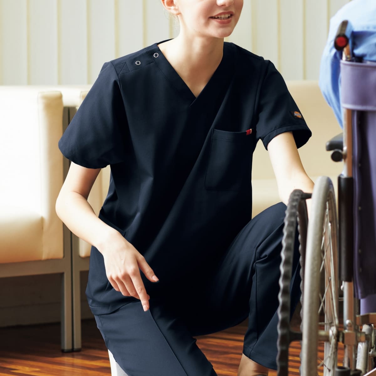 スクラブ（Dickies） | メディカルウェア | 1枚 | 7112SC | ダークネイビー