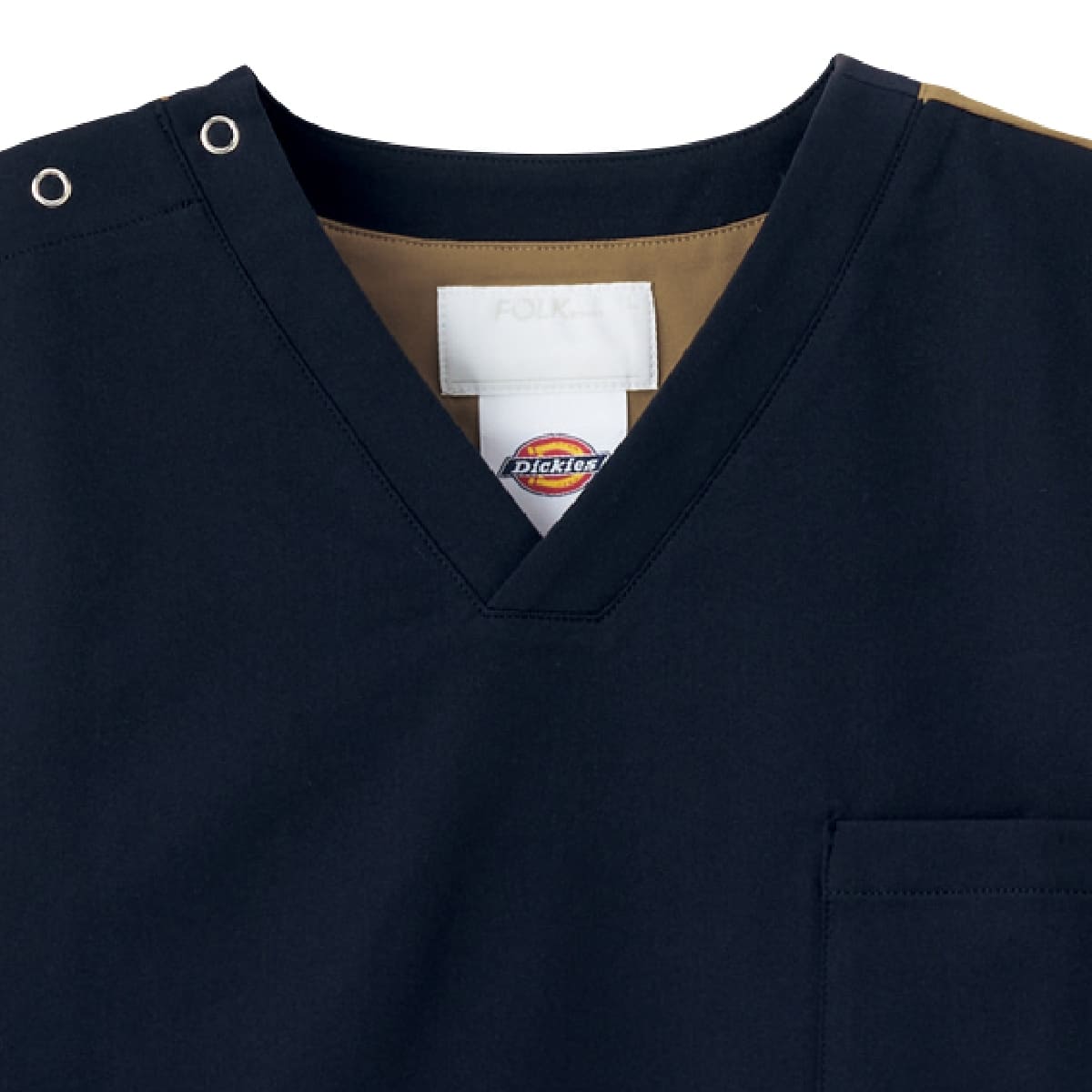 スクラブ（Dickies） | メディカルウェア | 1枚 | 7113SC | ダークネイビー×ベージュ