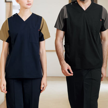 スクラブ（Dickies） | メディカルウェア | 1枚 | 7113SC | ダークネイビー×ベージュ