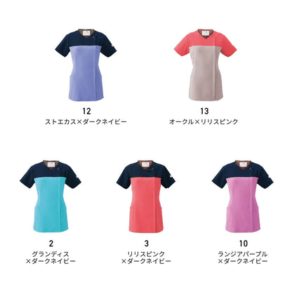 レディスジップスクラブ（Wacoal HI collection） | メディカルウェア | 1枚 | HI701 | ストエカス×ダークネイビー