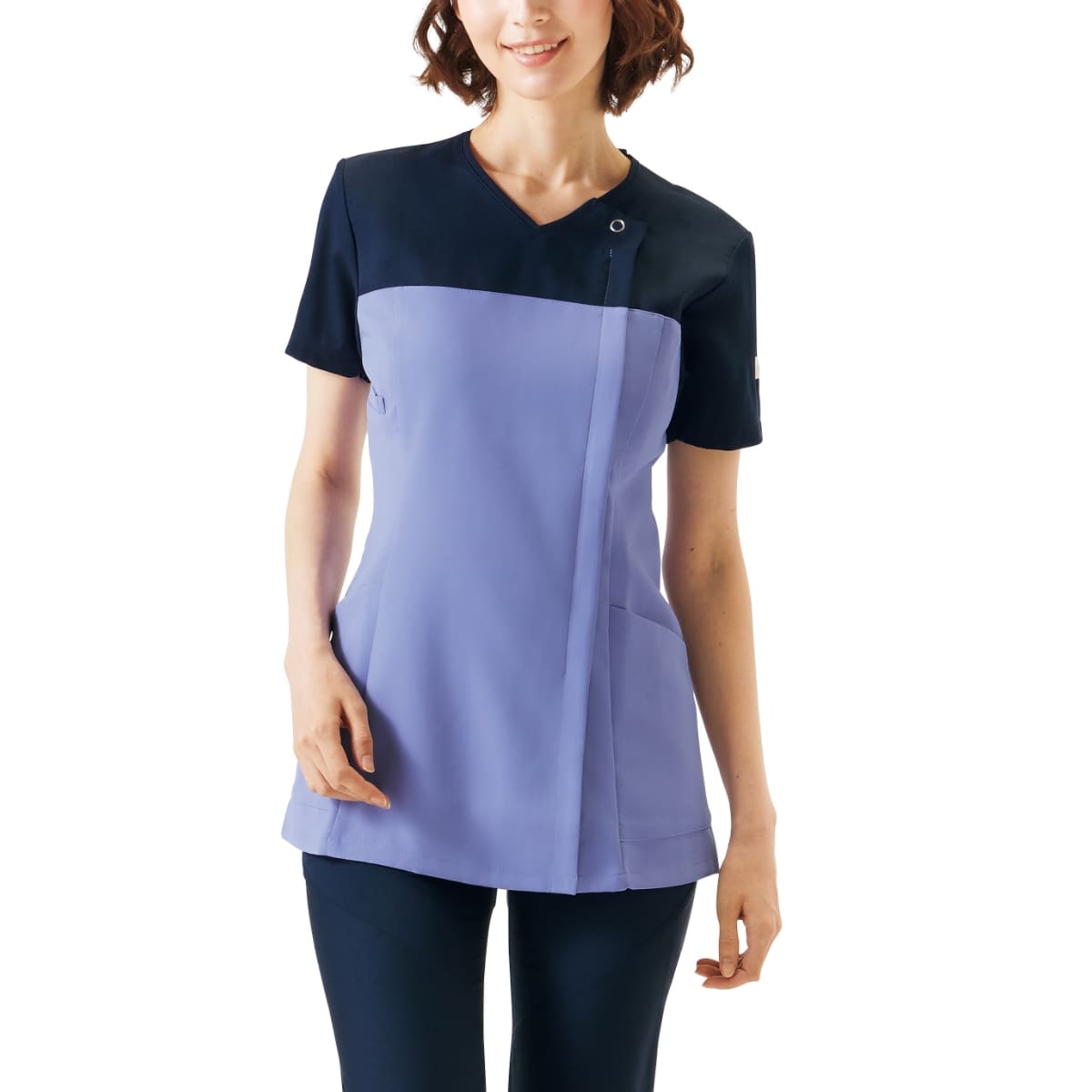 レディスジップスクラブ（Wacoal HI collection） | メディカルウェア | 1枚 | HI701 | ストエカス×ダークネイビー