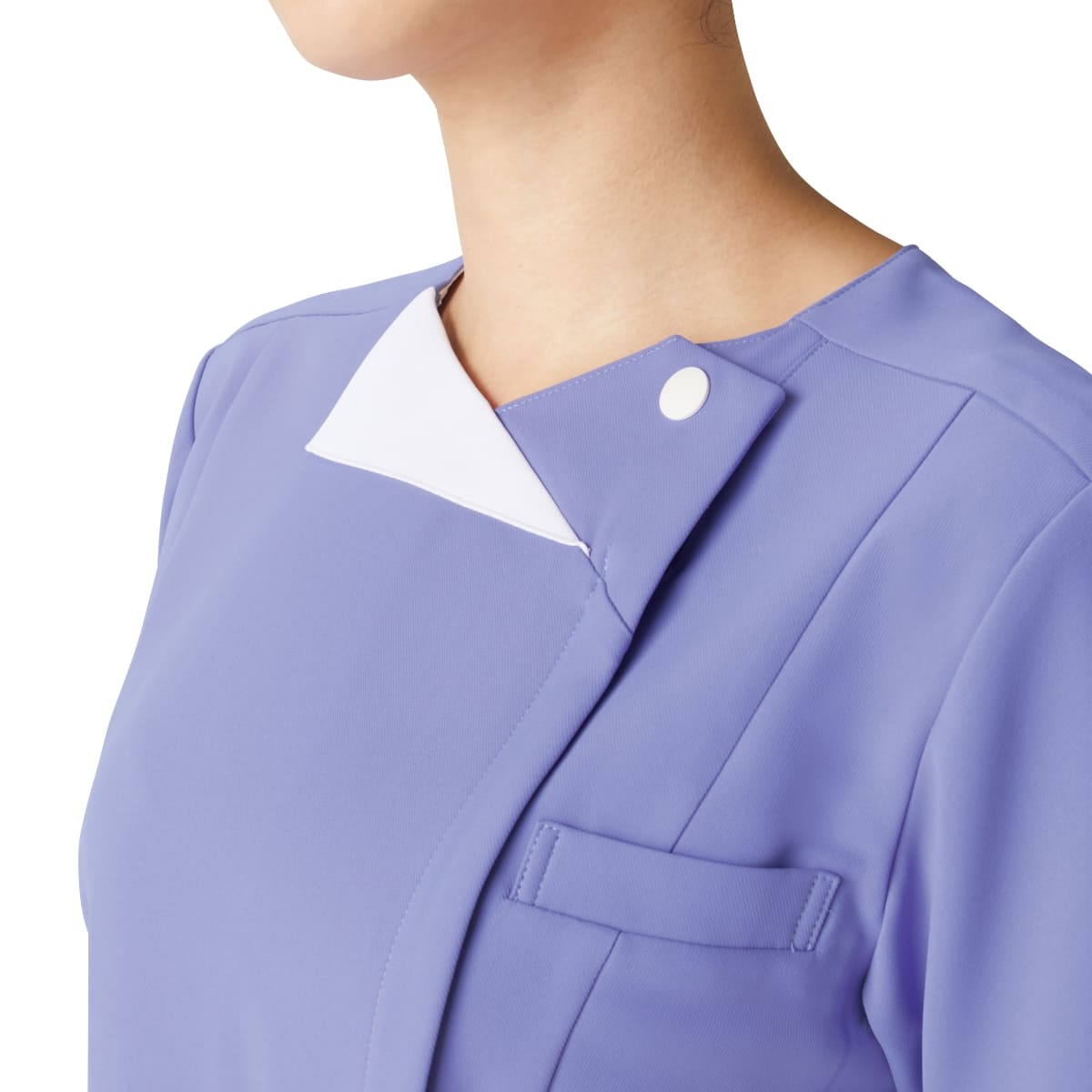 レディスジップスクラブ（Wacoal HI collection） | メディカルウェア | 1枚 | HI706 | ダークネイビー×ホワイト