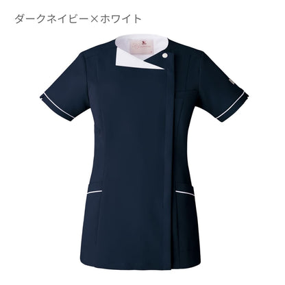 レディスジップスクラブ（Wacoal HI collection） | メディカルウェア | 1枚 | HI706 | ダークネイビー×ホワイト
