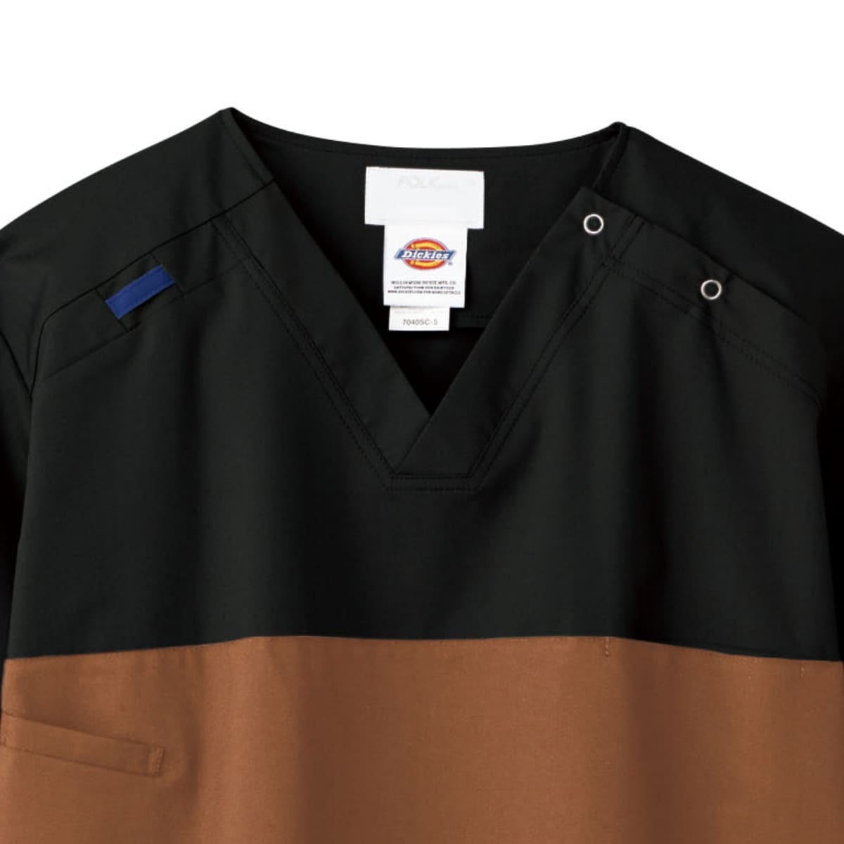 スクラブ（Dickies） | メディカルウェア | 1枚 | 7040SC | ミスティックピーチ×ダークネイビー